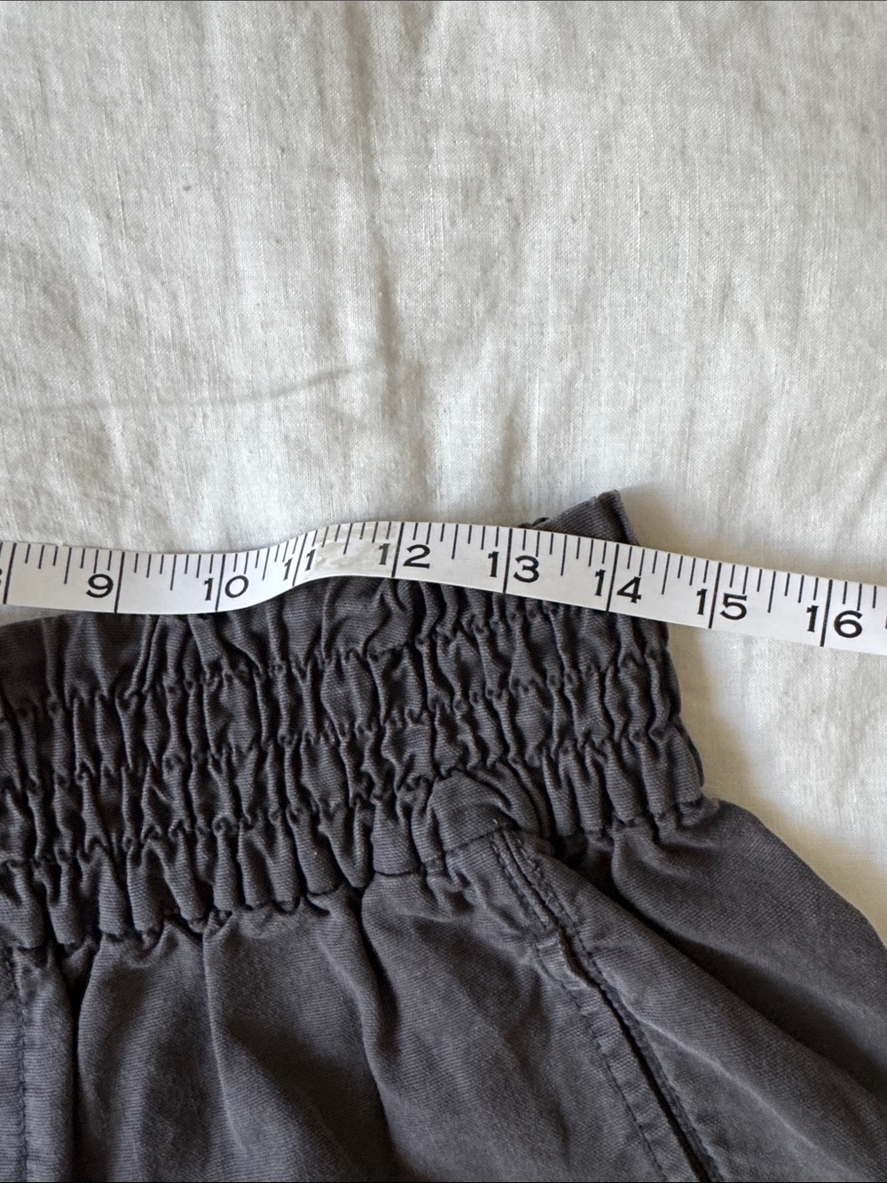 aerie Charcoal Smocked-Waist Athletic Shorts - Picture 5 of 7